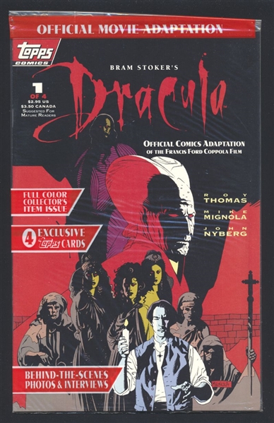 Bram Stoker's Dracula #1 NM SEALED /w Cards Mike Mignola 1992 Topps Comics