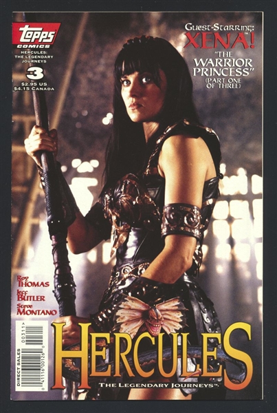 Hercules: The Legendary Journeys #3/B VF/NM Photo Cover 1996 Topps Comic Book