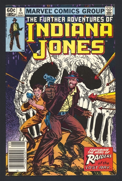 The Further Adventures of Indiana Jones #8 FVF NEWSSTAND 1983 Marvel Comic Book