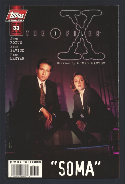 The X-Files #33/SC VF Photo Cover Variant 1997 Topps Comic Book
