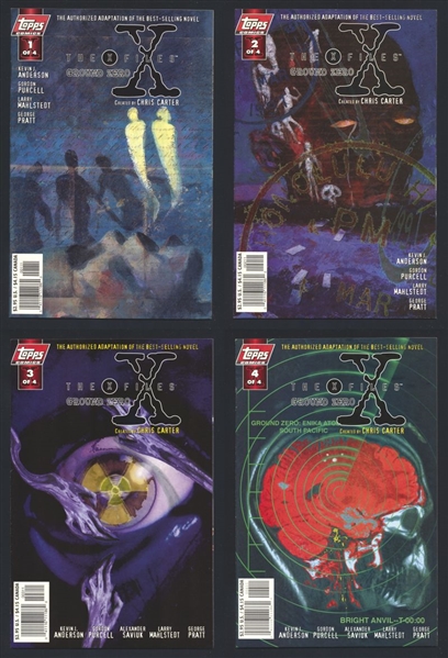 The X-Files Ground Zero SET #1-4 VF/NM 1997 Topps Comic Book