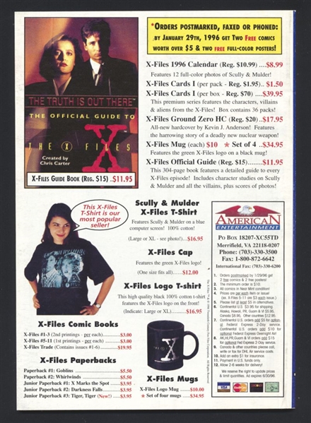 The X-Files Comics Digest #1 NM 1995 Topps Comic Book