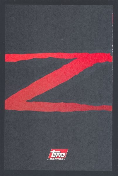 Zorro Ash #1 NM Preview Frank Miller Cover 1993 Topps Comic Book