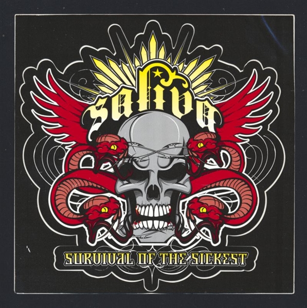 SALIVA Survival of the Sickest Original Promo Sticker MEMPHIS ROCK BAND