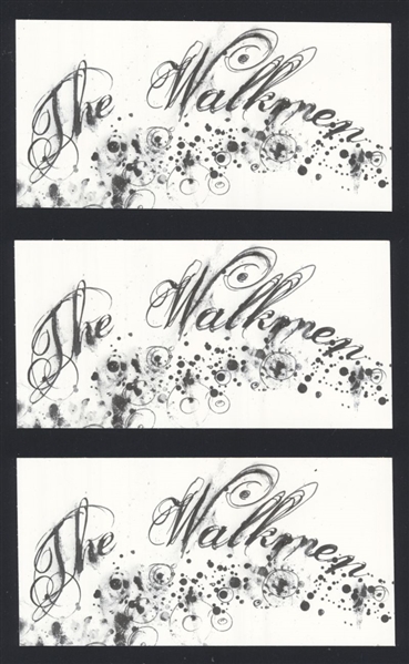 Lot of (3) THE WALKMEN Original Promo Stickers POST-PUNK ROCK BAND